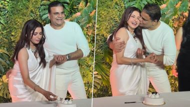 Bhagyashree Turns 55: Husband Himalaya Dasani KISSES Maine Pyar Kiya Actress and Her Reaction Is Unmissable (Watch Video)